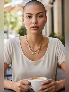 Panacea Gold-Tone Charm Necklace - NWT